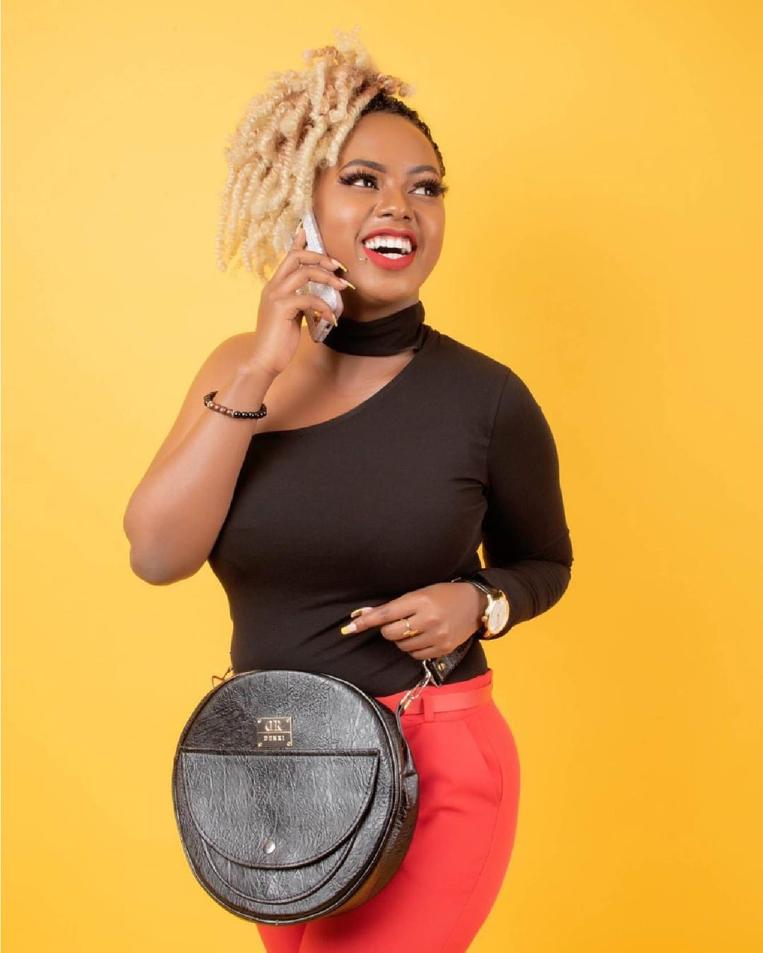 Denri Butterfly Sling | Round Sling Bag | Everyday & Casual Outings | Premium Material, Adjustable Strap & 3 Pockets | Compact Style Statement