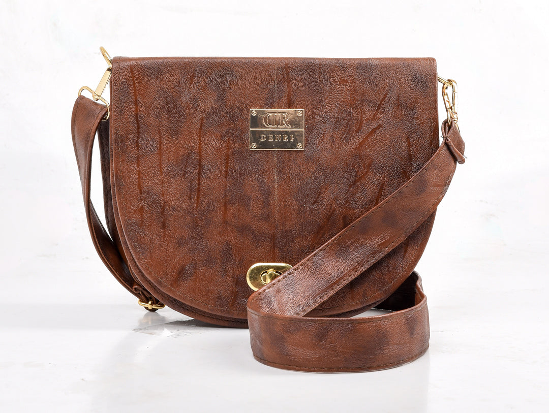Denri Moon Sling Bag | Compact Sling Crossbody | Day-to-Night Casual & Evening Use | Premium Material, Adjustable Strap & Multiple Pockets | Sleek, Stylish Statement