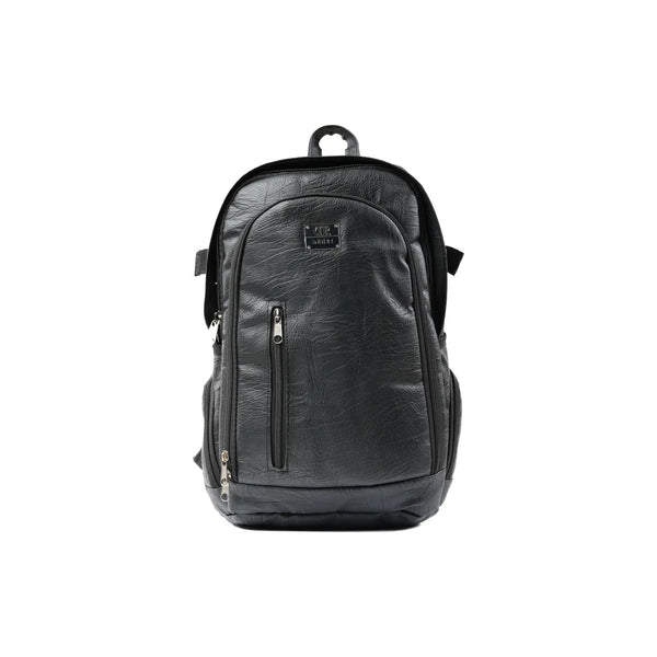 Denri Kai Classy Leather Backpack for Men and Women, fits up to 17.5 inch Laptop, heavy duty bag