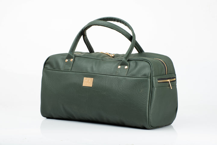 Denri Kaz | Compact Travel Bag | Short Getaways & Weekends | Water-Resistant Build, Multiple Pockets & Adjustable Strap | Versatile, Stylish Companion