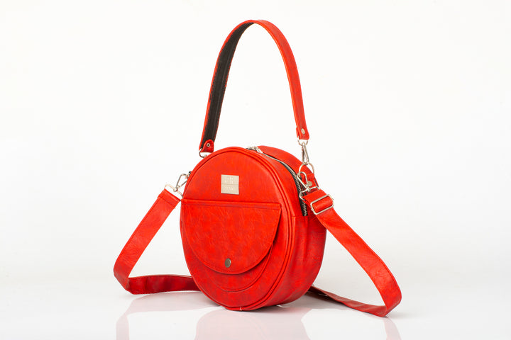 Denri Butterfly Sling | Round Sling Bag | Everyday & Casual Outings | Premium Material, Adjustable Strap & 3 Pockets | Compact Style Statement