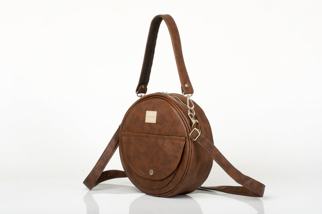 Denri Butterfly Sling | Round Sling Bag | Everyday & Casual Outings | Premium Material, Adjustable Strap & 3 Pockets | Compact Style Statement