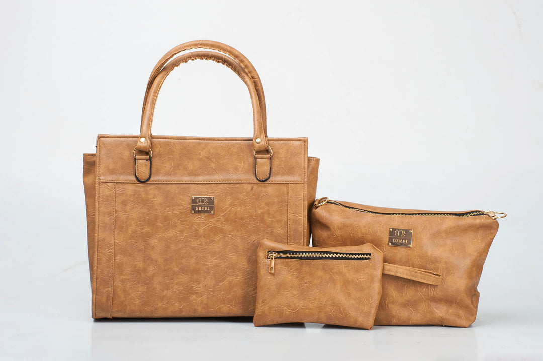 Denri Elyse | 3-in-1 Handbag | Work & Casual Essentials | Premium, Durable Construction | Versatile, Chic Multi-style Accessory