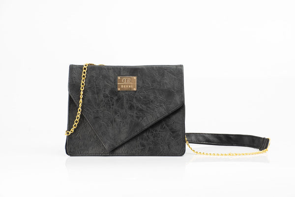 Denri Avana Sling Bag | Vegan Leather Tote | Secure Flap & Internal Pocket