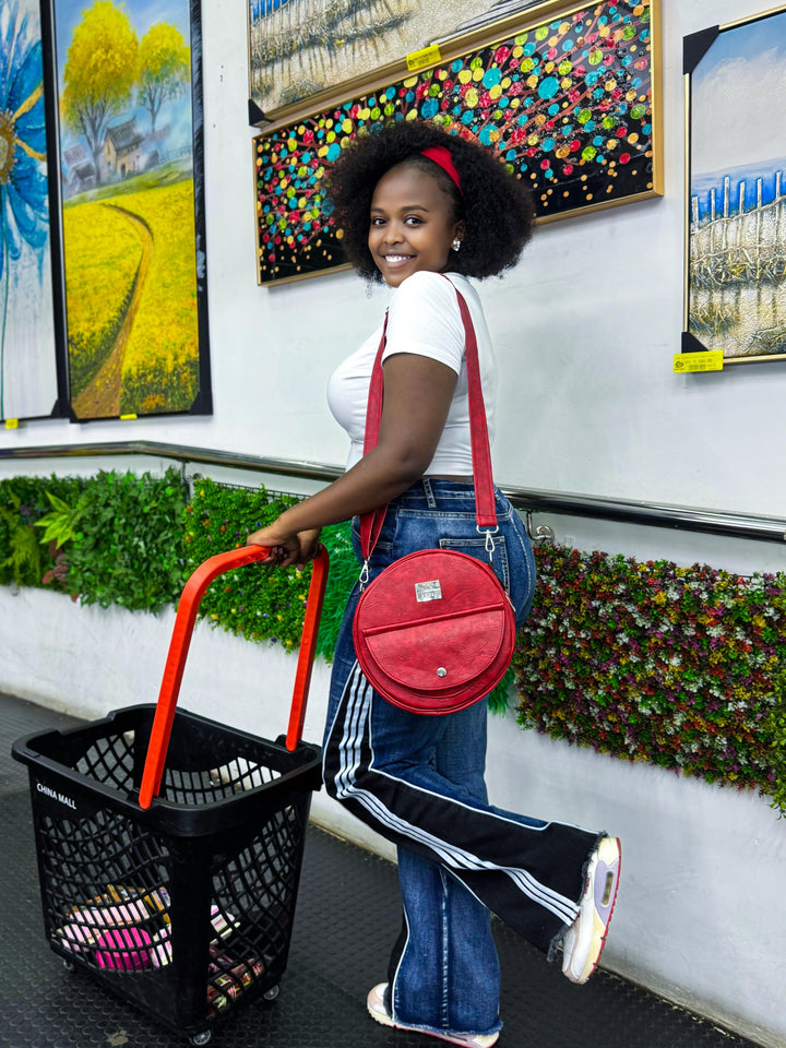 Denri Butterfly Sling | Round Sling Bag | Everyday & Casual Outings | Premium Material, Adjustable Strap & 3 Pockets | Compact Style Statement