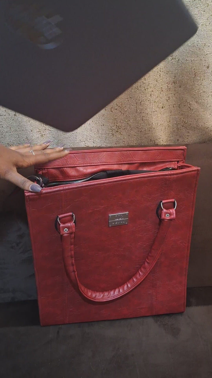 Denri Jamela | Convertible Tote-Backpack | Laptop (up to 15″) | Padded laptop compartment; multi pockets | 3-in-1 carry.