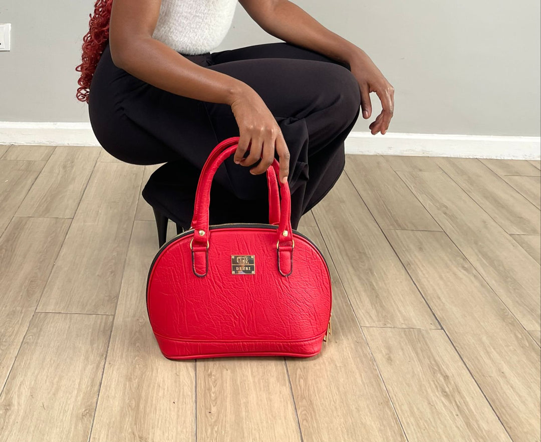 Denri Oval | Sleek Oval Handbag | Formal & Casual Carry | Lightweight, Firm Handle & 2 Internal Pockets | Chic Versatile Statement