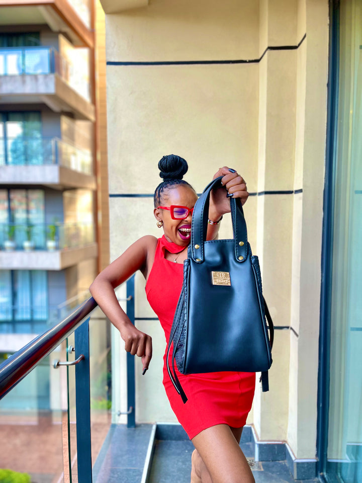 Denri Skye | Statement Evening Handbag | Special Events | Textured Vegan Leather, Hidden Press-Button Closure | Chic & Featherlight