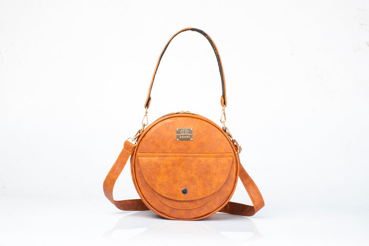 Denri Butterfly Sling | Round Sling Bag | Everyday & Casual Outings | Premium Material, Adjustable Strap & 3 Pockets | Compact Style Statement