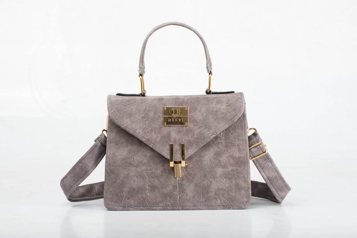 Denri Aurora | Mini Shoulder & Sling Handbag | Hand-stitched Leather with Metal Lock Stitch Detail | Versatile, Chic & Secure Accessory