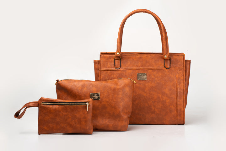 Denri Elyse | 3-in-1 Handbag | Work & Casual Essentials | Premium, Durable Construction | Versatile, Chic Multi-style Accessory