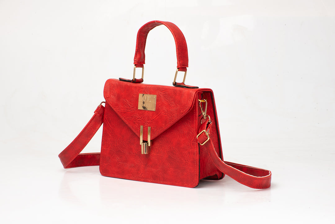 Denri Aurora | Mini Shoulder & Sling Handbag | Hand-stitched Leather with Metal Lock Stitch Detail | Versatile, Chic & Secure Accessory