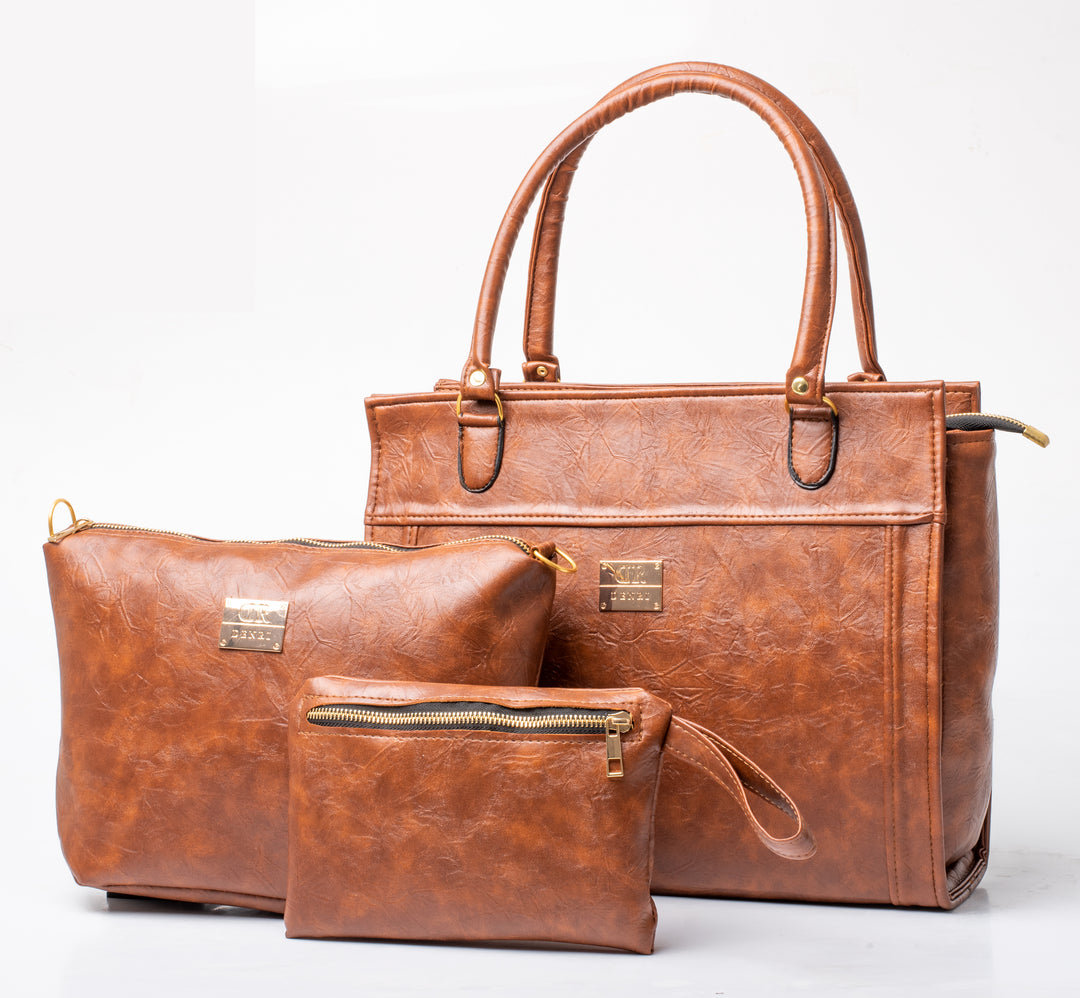 Denri Elyse | 3-in-1 Handbag | Work & Casual Essentials | Premium, Durable Construction | Versatile, Chic Multi-style Accessory
