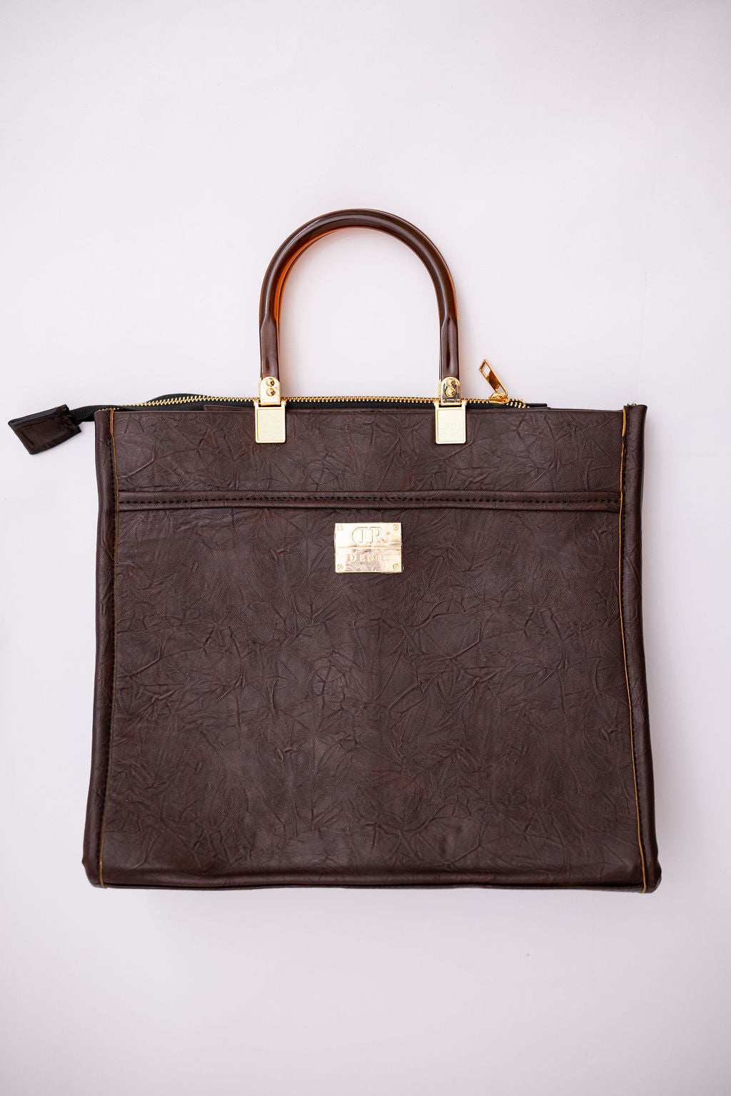 Denri Lola | Structured Tote Handbag | Work & Laptop Carry (up to 13-in Laptop) | Internal pockets Leather, Sustainable & Durable | Organized, Professional Chic