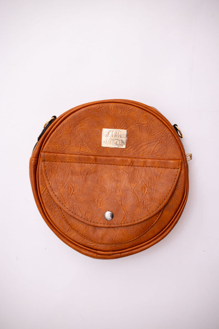 Denri Butterfly Sling | Round Sling Bag | Everyday & Casual Outings | Premium Material, Adjustable Strap & 3 Pockets | Compact Style Statement