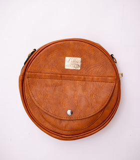 Denri Butterfly | Round, Compact Sling Bag | Premium Material, Adjustable Strap & 3 Pockets