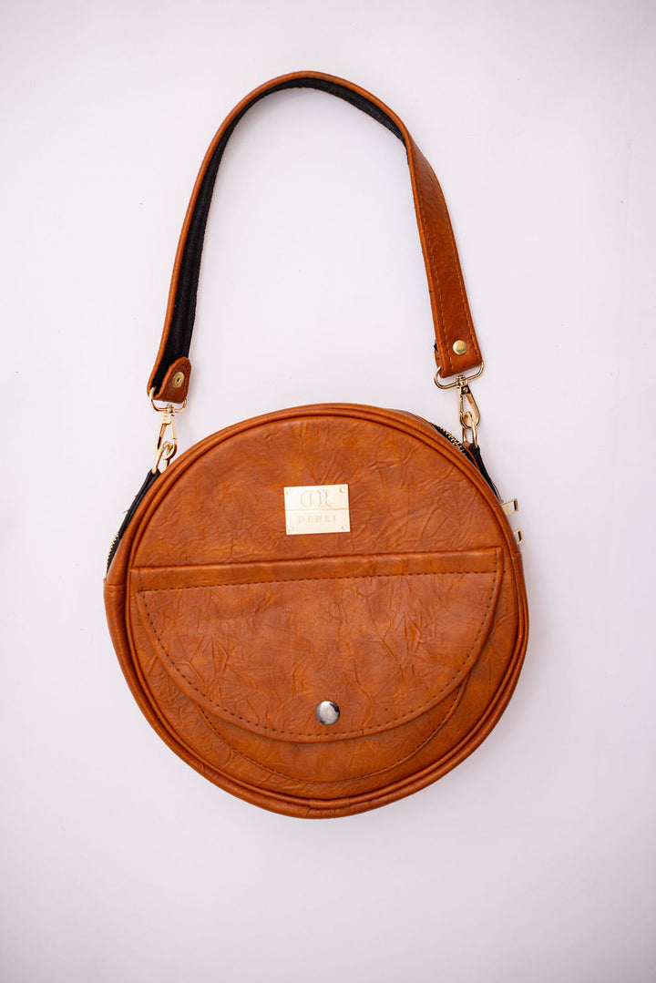 Denri Butterfly Sling | Round Sling Bag | Everyday & Casual Outings | Premium Material, Adjustable Strap & 3 Pockets | Compact Style Statement
