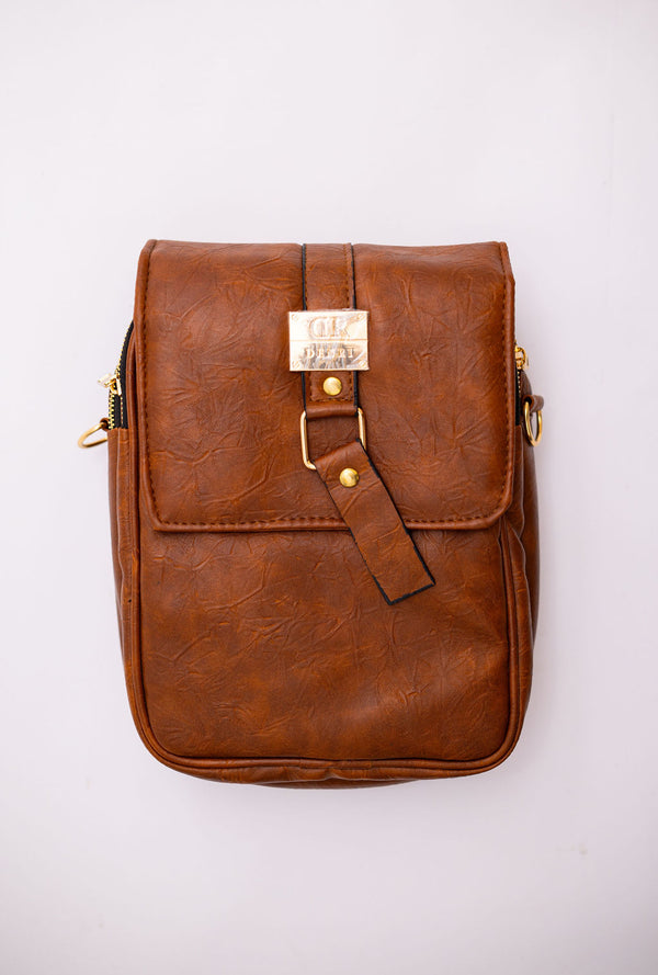 Denri Zane Man Bag | Premium Material, 3 External Zip Pockets & Adjustable Strap