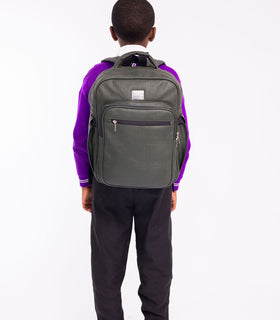 Denri Africa's green Pioneer Backpack. Green functional backpack, minimalist design, ideal for everyday carry.