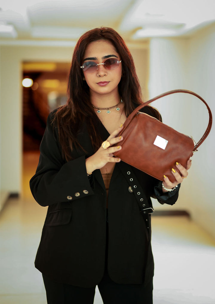 Denri Mandy | Compact Everyday Handbag | Daily Commute & Casual | Vegan Leather, 4 Interior Compartments, Adjustable Handle | Organized, Lightweight Chic