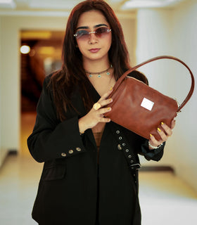 Denri Mandy Handbag | Vegan Leather, 4 Interior Compartments, Adjustable Handle