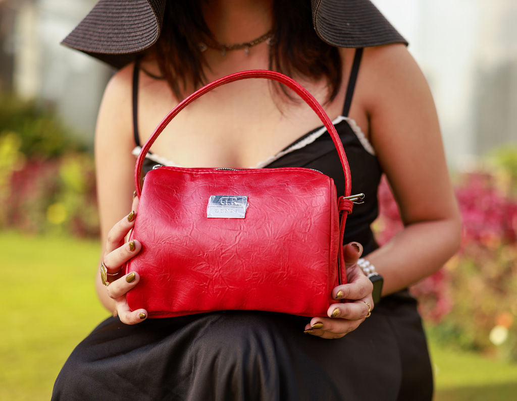 Denri Mandy | Compact Everyday Handbag | Daily Commute & Casual | Vegan Leather, 4 Interior Compartments, Adjustable Handle | Organized, Lightweight Chic