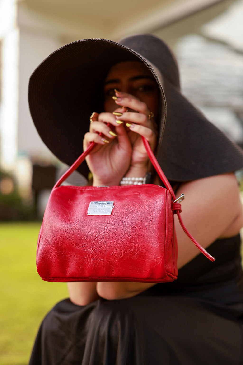 Denri Mandy | Compact Everyday Handbag | Daily Commute & Casual | Vegan Leather, 4 Interior Compartments, Adjustable Handle | Organized, Lightweight Chic