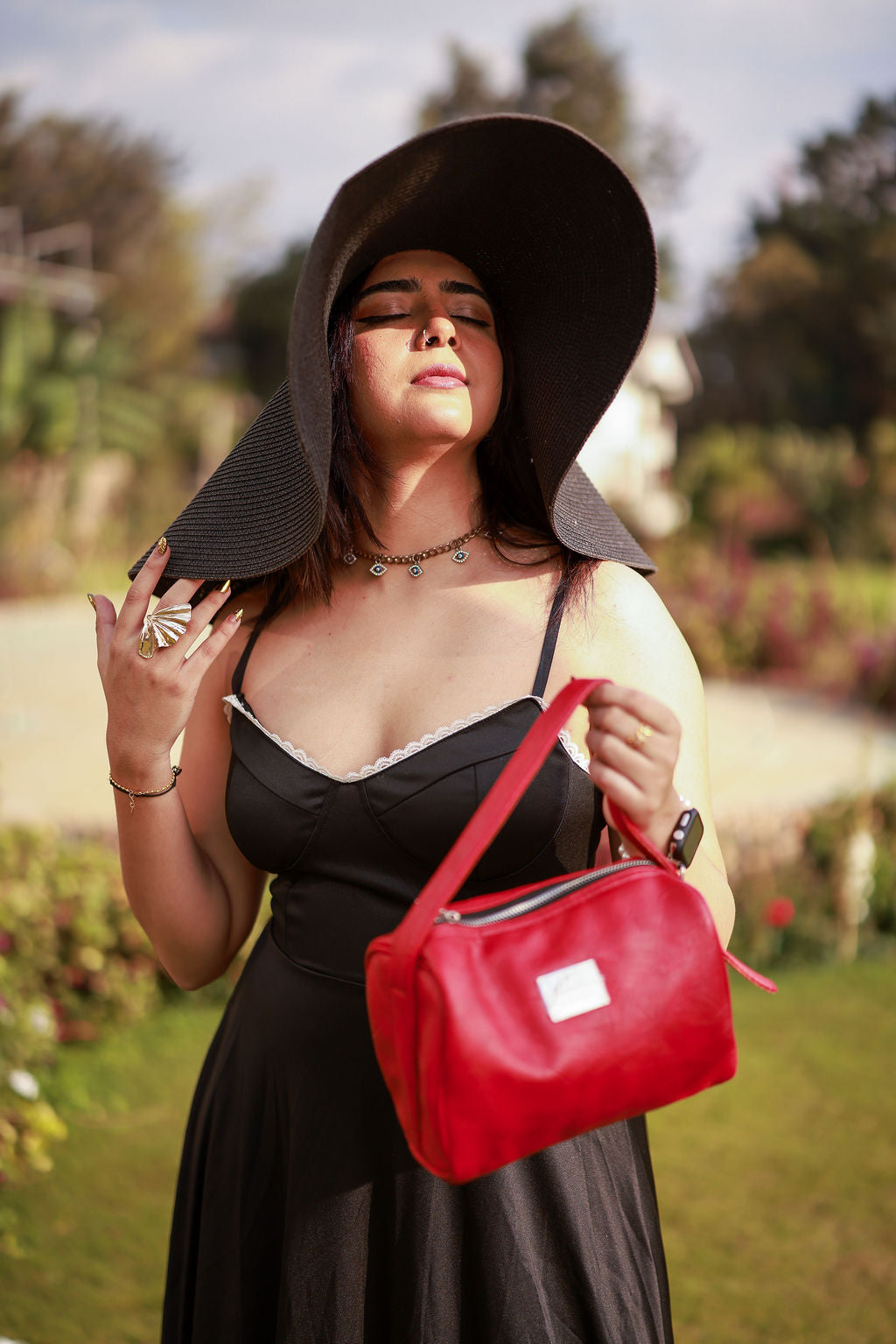 Denri Mandy | Compact Everyday Handbag | Daily Commute & Casual | Vegan Leather, 4 Interior Compartments, Adjustable Handle | Organized, Lightweight Chic