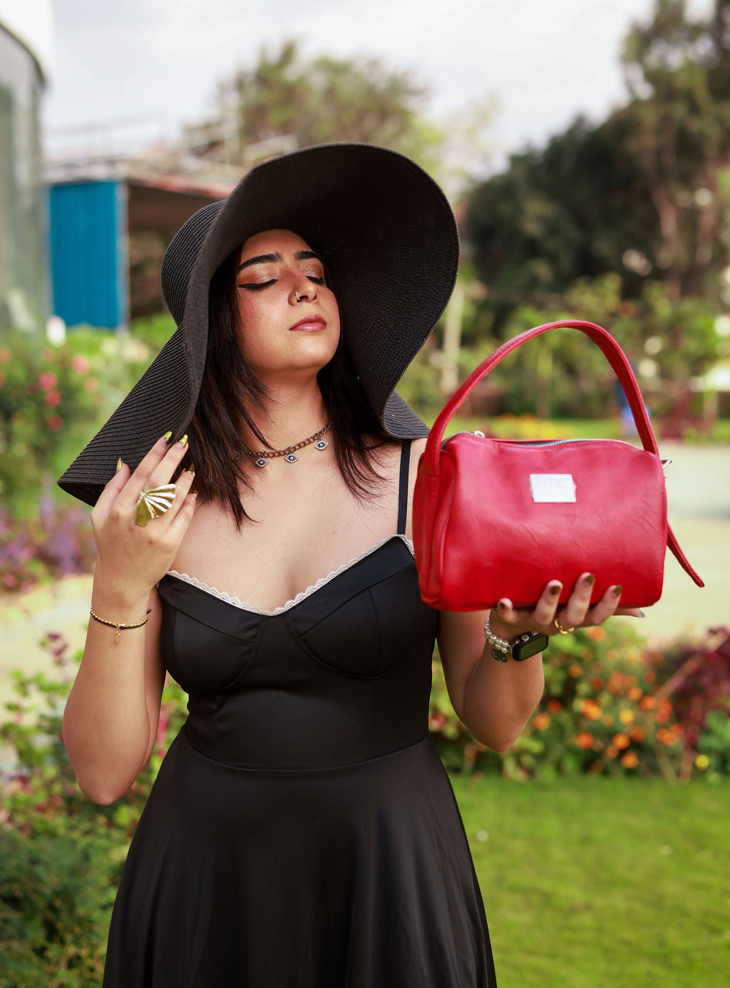 Denri Mandy | Compact Everyday Handbag | Daily Commute & Casual | Vegan Leather, 4 Interior Compartments, Adjustable Handle | Organized, Lightweight Chic
