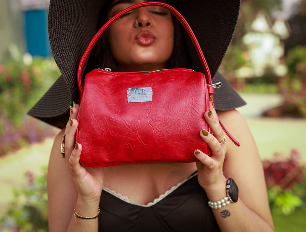 Denri Mandy | Compact Everyday Handbag | Daily Commute & Casual | Vegan Leather, 4 Interior Compartments, Adjustable Handle | Organized, Lightweight Chic