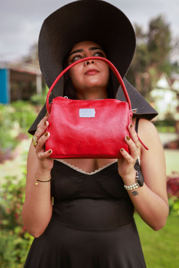 Denri Mandy | Compact Everyday Handbag | Daily Commute & Casual | Vegan Leather, 4 Interior Compartments, Adjustable Handle | Organized, Lightweight Chic
