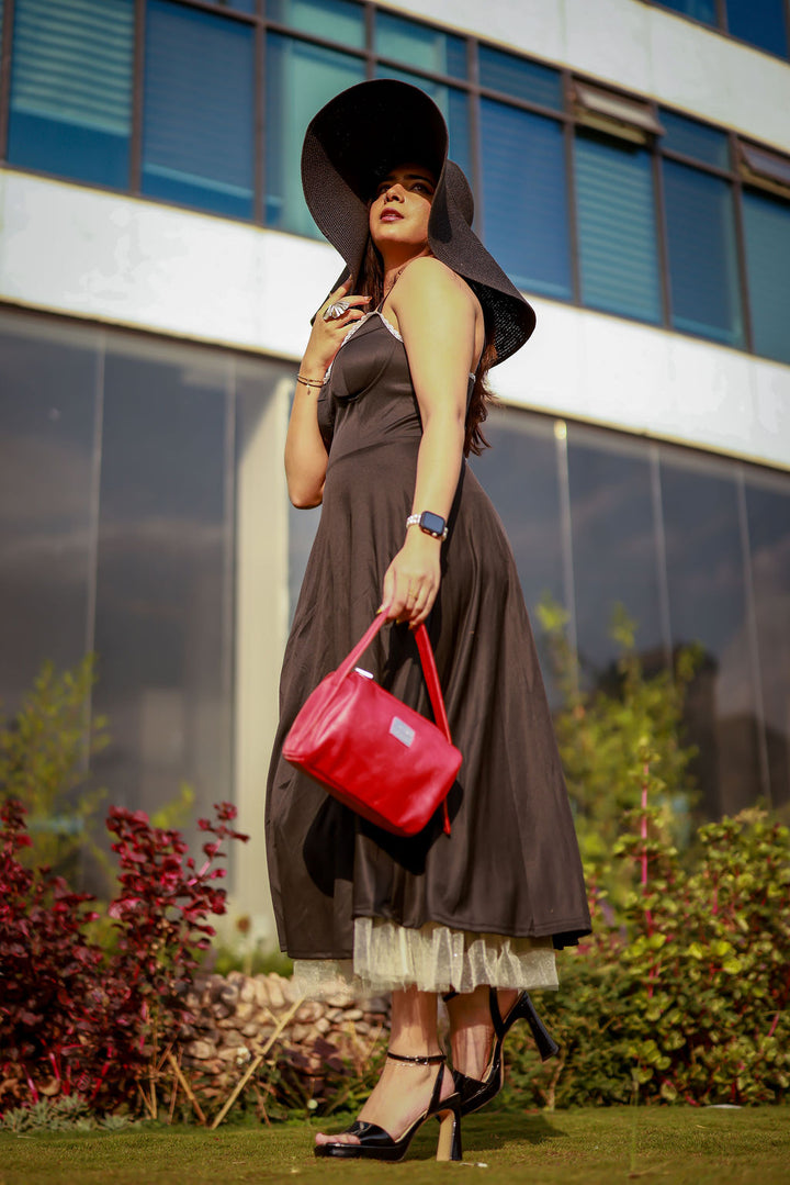 Denri Mandy | Compact Everyday Handbag | Daily Commute & Casual | Vegan Leather, 4 Interior Compartments, Adjustable Handle | Organized, Lightweight Chic