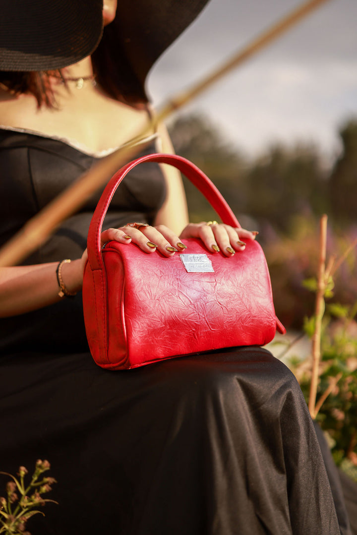 Denri Mandy | Compact Everyday Handbag | Daily Commute & Casual | Vegan Leather, 4 Interior Compartments, Adjustable Handle | Organized, Lightweight Chic
