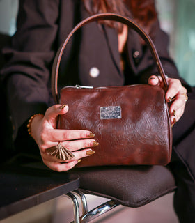 Denri Mandy Handbag | Vegan Leather, 4 Interior Compartments, Adjustable Handle