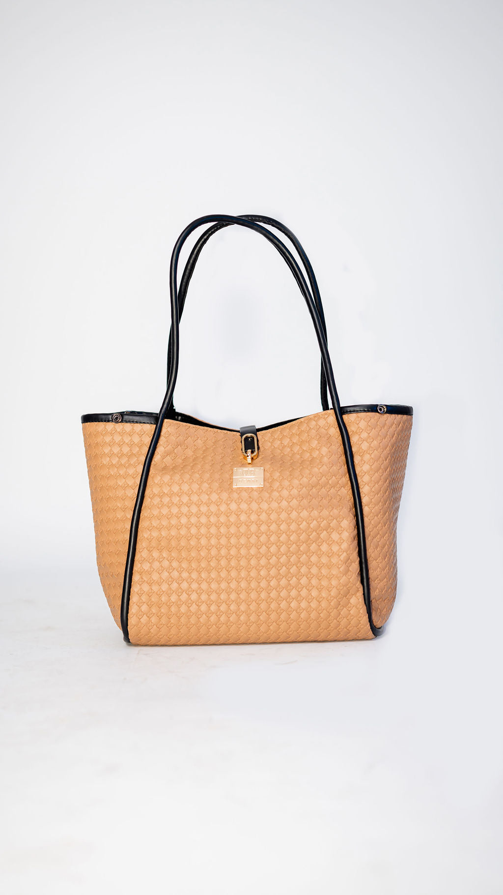 Denri Sierra | Kikapu-Style Tote | Work, Travel & Daily Carry | Vegan Leather, 4 Zipped Compartments, Metal Lock & Sling | Stylish, Multi-Functional Essential