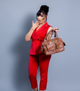 Denri Kayla Sling Bag | Lightweight, Multiple Internal & External Pockets, Sturdy Handle
