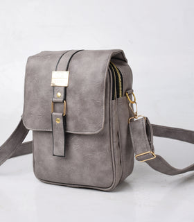 Denri Zane Man Bag | Premium Material, 3 External Zip Pockets & Adjustable Strap