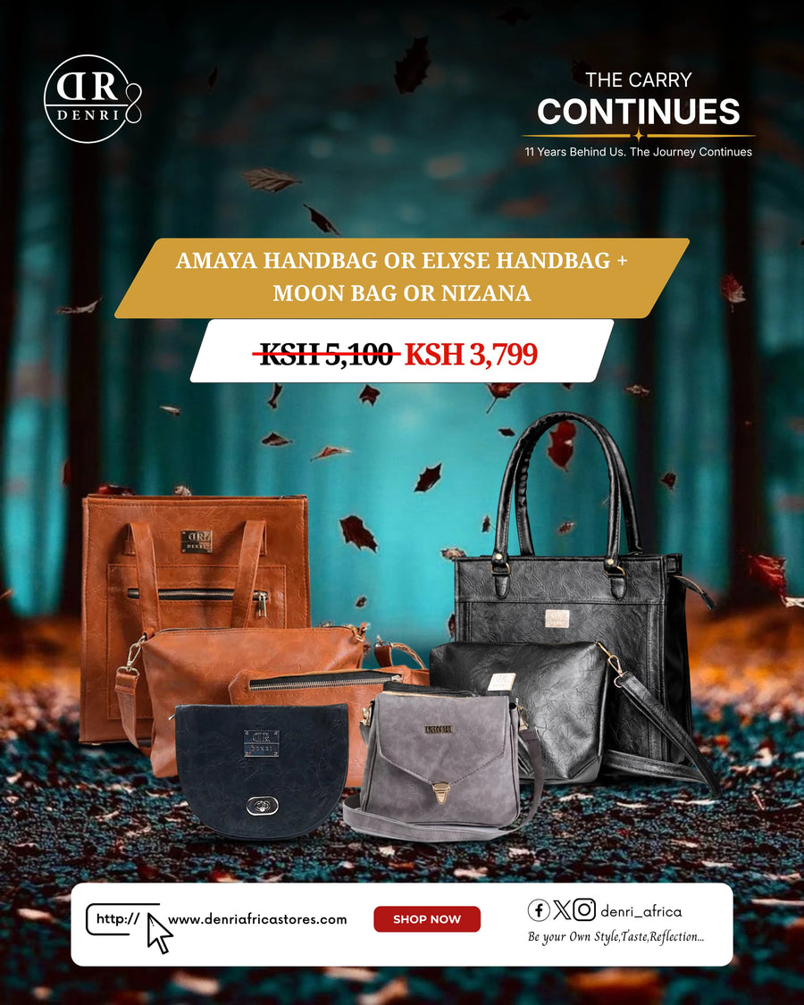 Amaya Handbag or Elyse Handbag + Moon Bag or Nizana