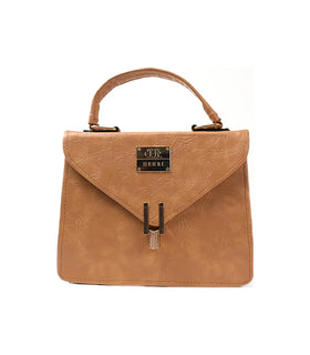 Denri Aurora Handbag | Mini Shoulder & Sling bag | Hand-stitched Leather, Metal Lock Stitch