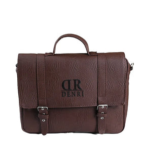 Denri Briefcase Bag |  Zip Main Compartment, Inner Lined Pocket & Detachable Strap