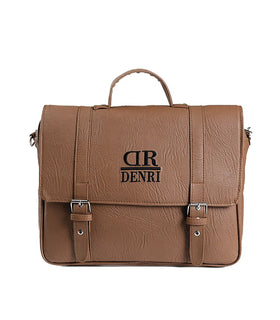 Denri Briefcase Bag |  Zip Main Compartment, Inner Lined Pocket & Detachable Strap