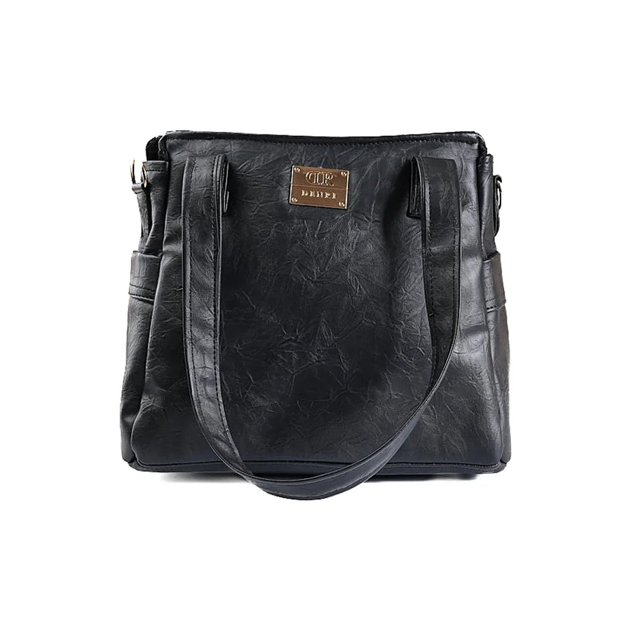 Denri Cathy Handbag | Tote-Shoulder Bag |  Vegan Leather with Ankara Fabric