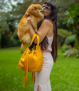 Denri Skye Handbag | Vegan Leather, Hidden Press-Button Closure | Chic & Featherlight