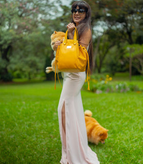Denri Skye Handbag | Vegan Leather, Hidden Press-Button Closure | Chic & Featherlight