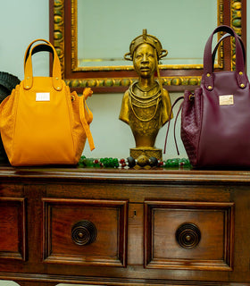 Denri Skye Handbag | Vegan Leather, Hidden Press-Button Closure | Chic & Featherlight