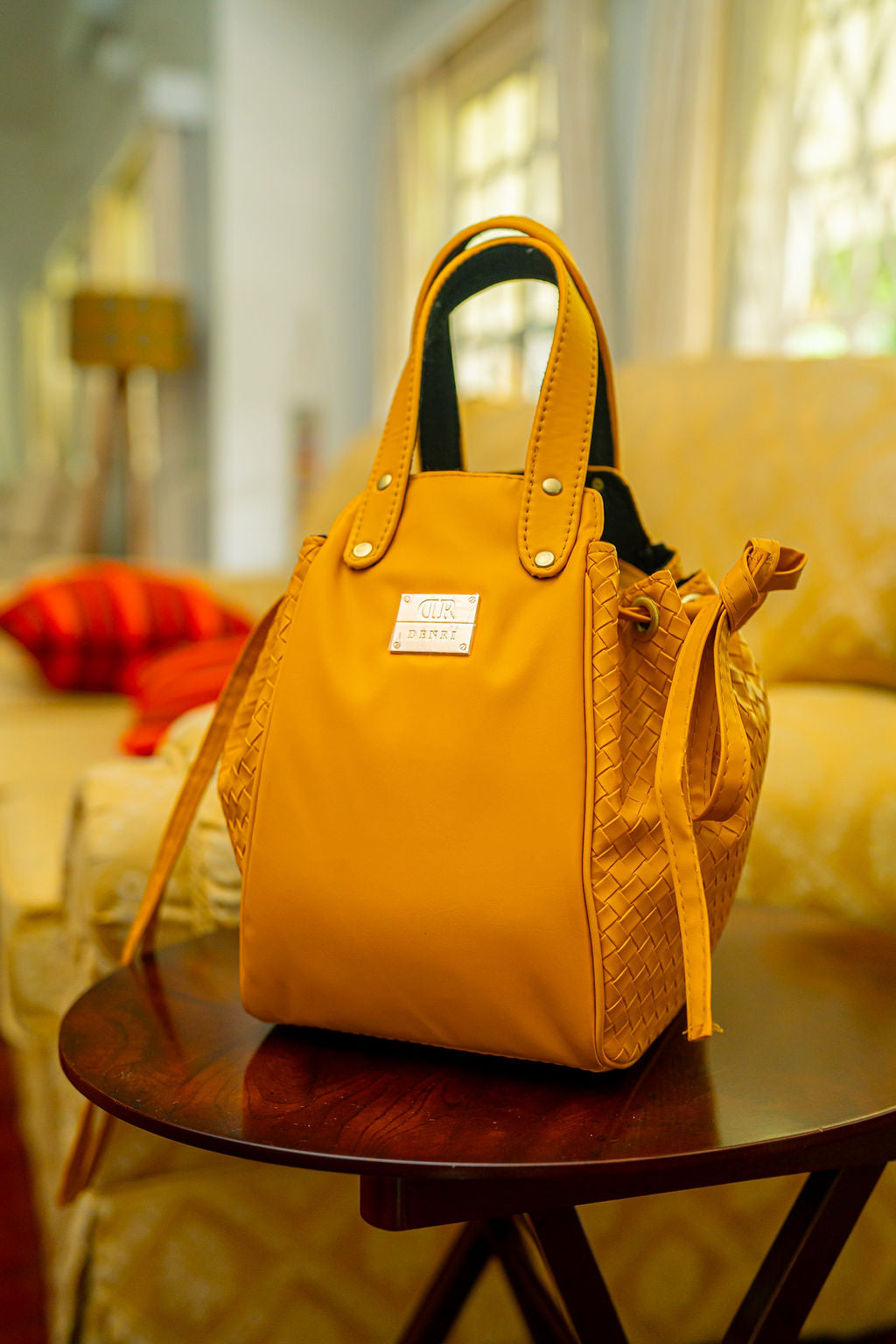 Denri Skye | Statement Evening Handbag | Special Events | Textured Vegan Leather, Hidden Press-Button Closure | Chic & Featherlight