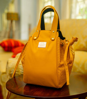 Denri Skye Handbag | Vegan Leather, Hidden Press-Button Closure | Chic & Featherlight