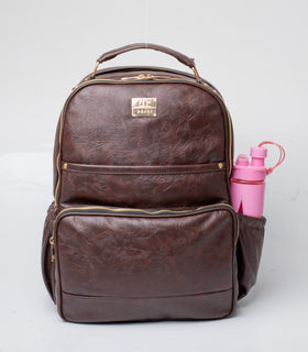 Denri Remi Leather Laptop Backpack, classy design laptop bag, fit's up to 16-inch laptop
