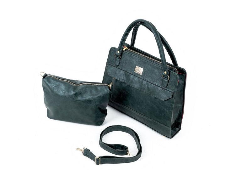 Cess Large Work Tote Bag for Women – Fits 17.3″ Laptop, Stanley Cup Pocket