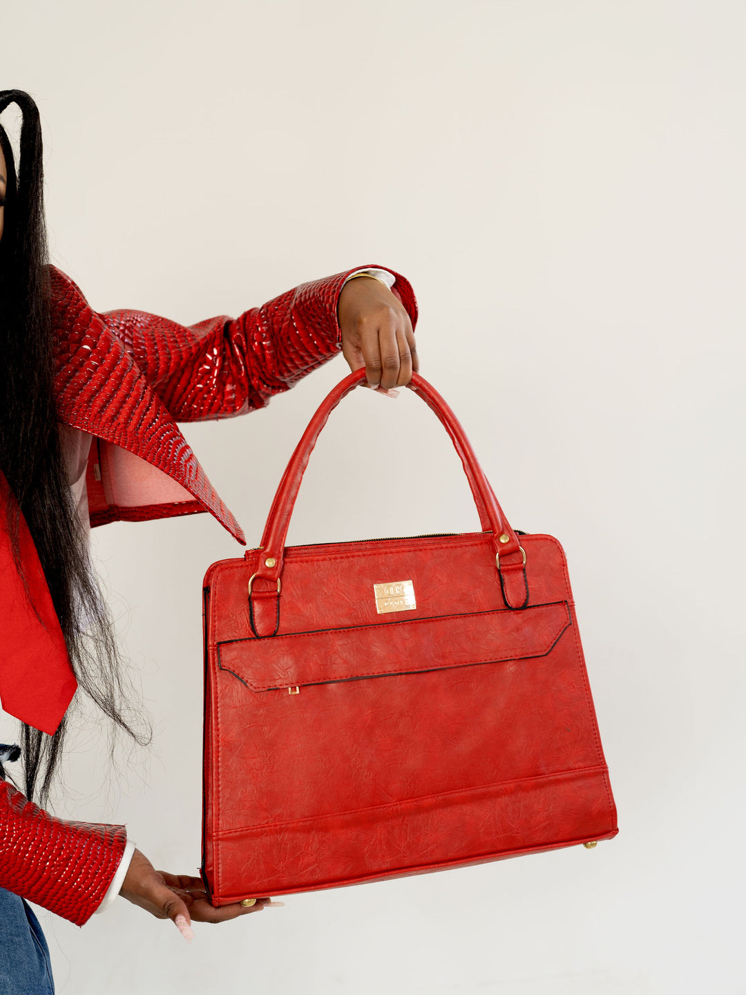 Cess Large Work Tote Bag for Women – Fits 17.3″ Laptop, Stanley Cup Pocket